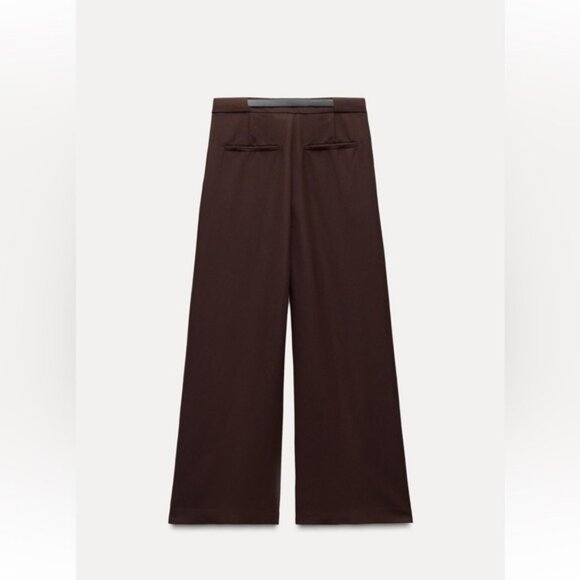 ZARA PLEATED PANTS WITH BELT - Picture 7 of 8